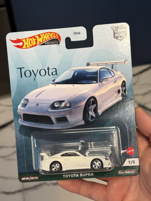 Hot Wheels Premium Toyota Supra biała Fast & Furious unikat 2022 RealR