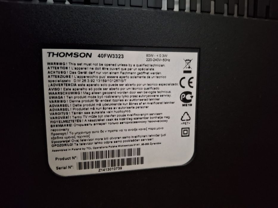 Telewizor +dekoder dvb