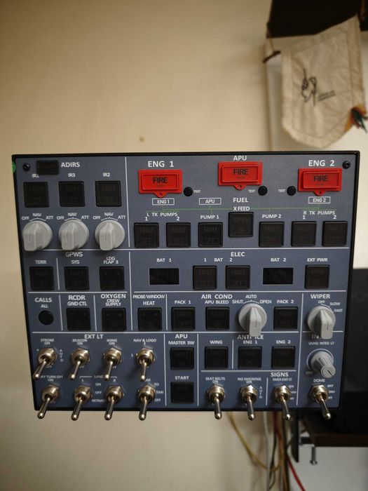 Overhead A320 MSFS Rowsfire A107 V3.1