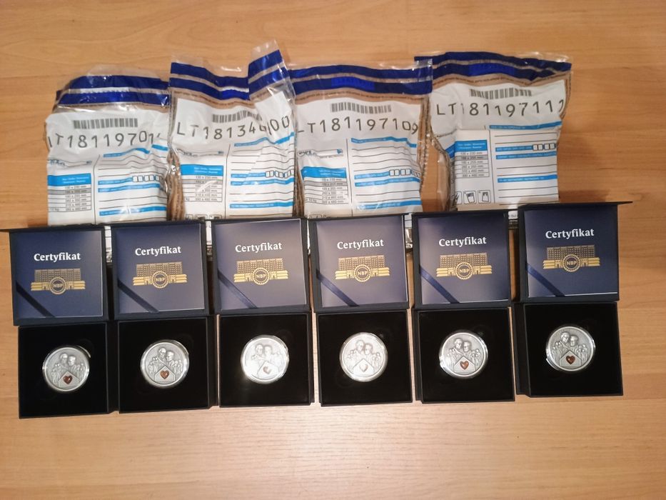 Moneta 50 zł Pamięci Rodziny Ulmów srebro 999 NBP Likwidacja kolekcji