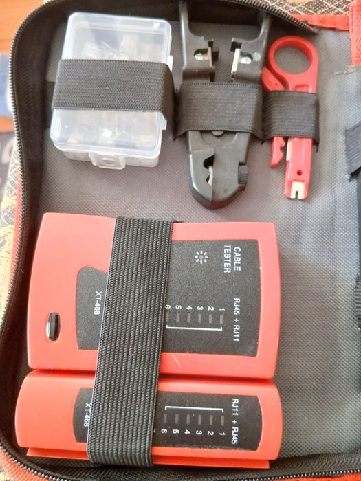 Hi-Spec Zestaw 9 Narzędzi do Testowania i Zaciskania Kabli Sieciowych