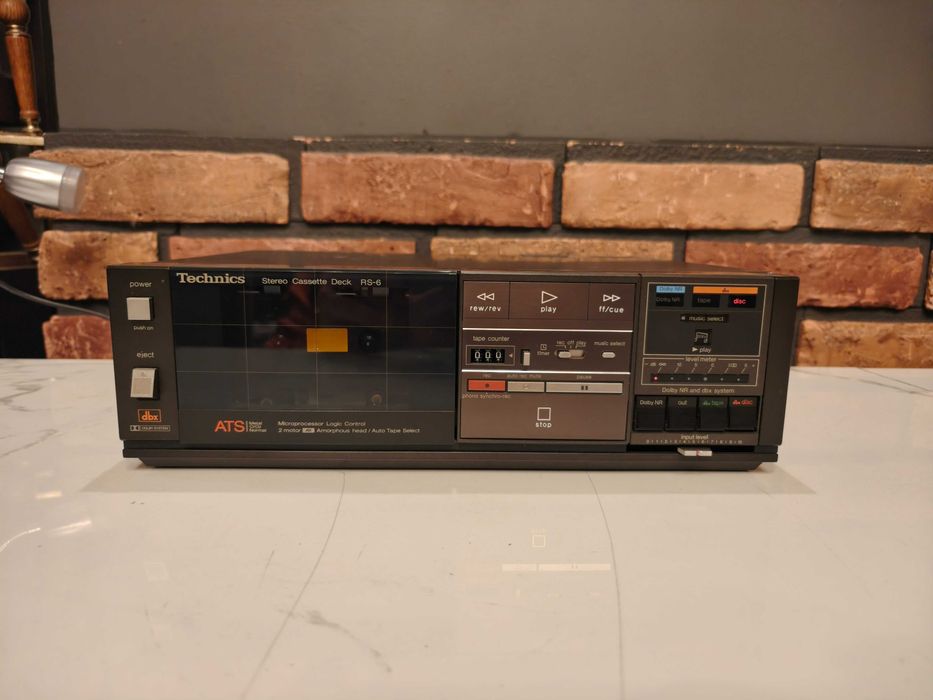 TECHNICS RS-6 dbx ATS ! Rzadki magnetofon kasetowy do naprawy