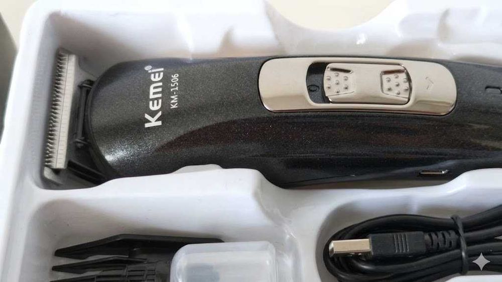 Тример для стрижки Kemei KM-1506 + комплект насадок