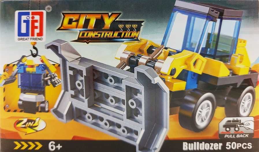 Klocki Great Friend -  - City Construction BULLDOZER