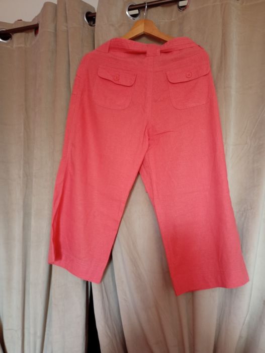 M&S Spodnie lniane kuloty ,lato upał,urlop,size 12