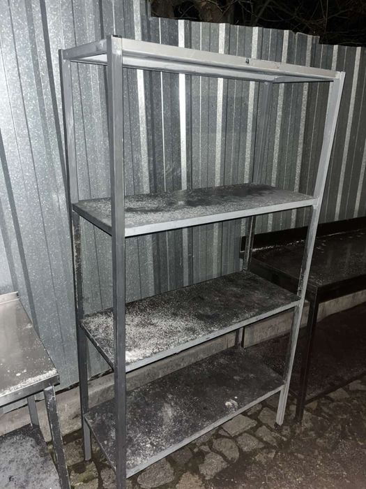 Стелаж оцинковка, столи нержавійка