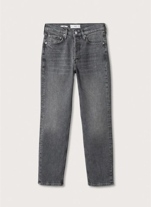 Mango 36 S 38 M джинси сірі нові середня посадка укорочені