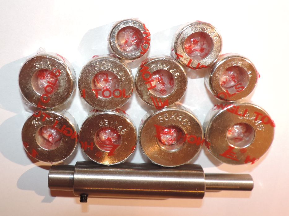 Frezy gładziki do gniazd zaworowych 45 stopni zestaw