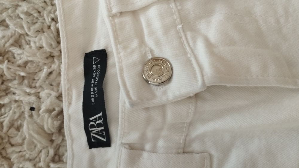 Spodnie białe zara