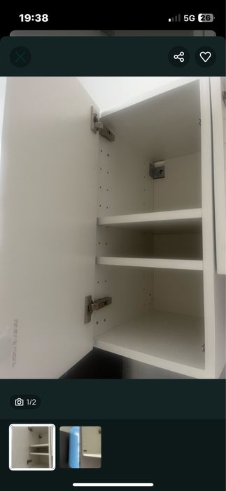 Voxtorp ikea obudowa szafka front drzwi i zawiasy