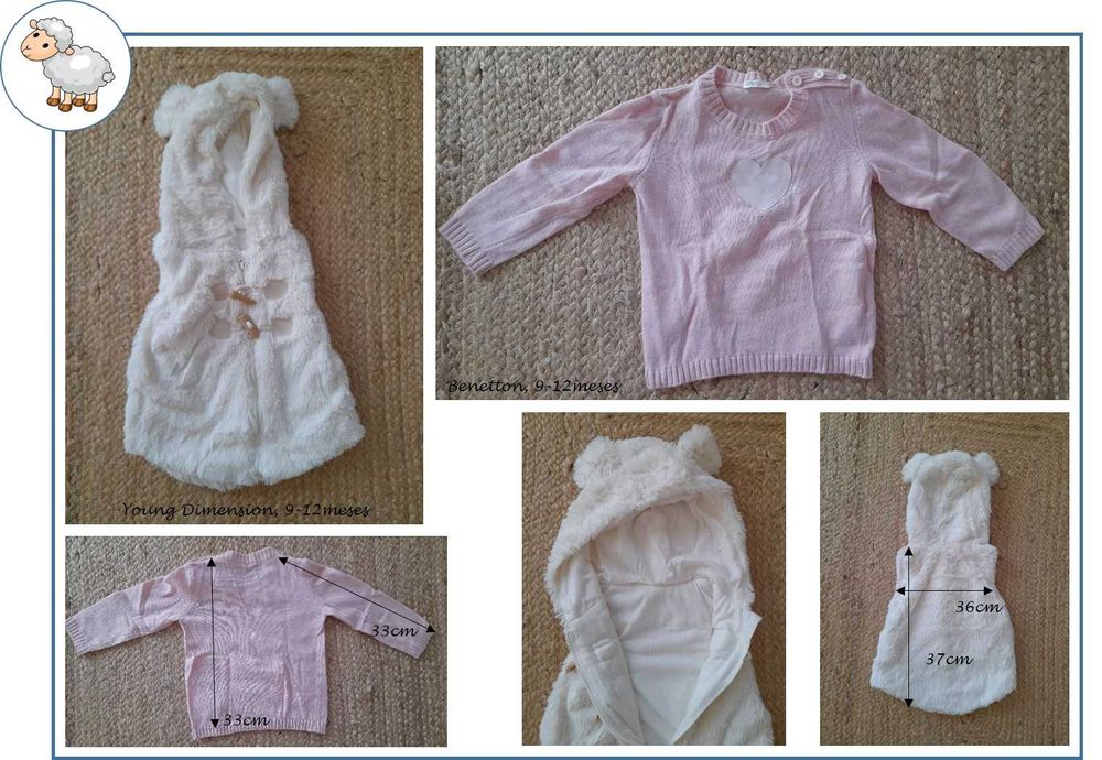 6-12M Menina Outono/ Inverno - vários artigos