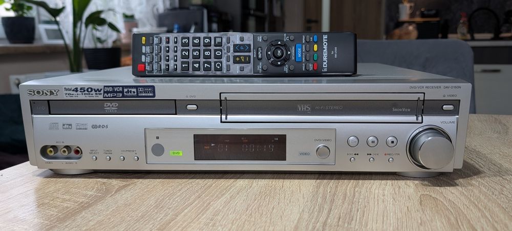 SONY AVD-D150N #Magnetowid VHS DVD #6HD #Hi-Fi Stereo #5.1 FM RDS