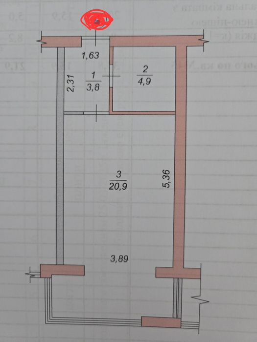 Продаж 1 кімн  квартири