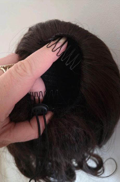 Kucyk doczepiany, Arielka 70cm. Kolor:jasny brąz z pojaśnioną końcówką