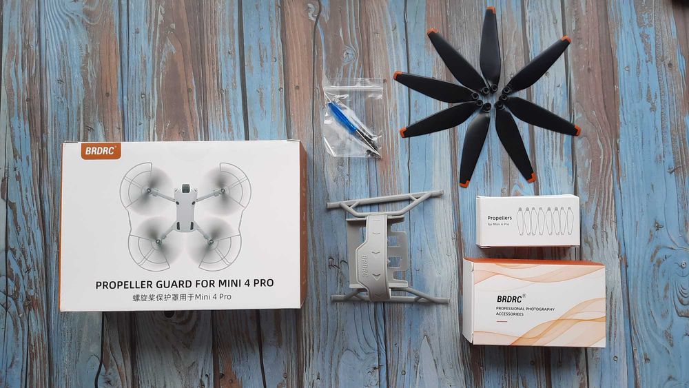 Набор DJI Mavic mini 4 pro Захист лопастей + Посадкове шасі + Лопасти