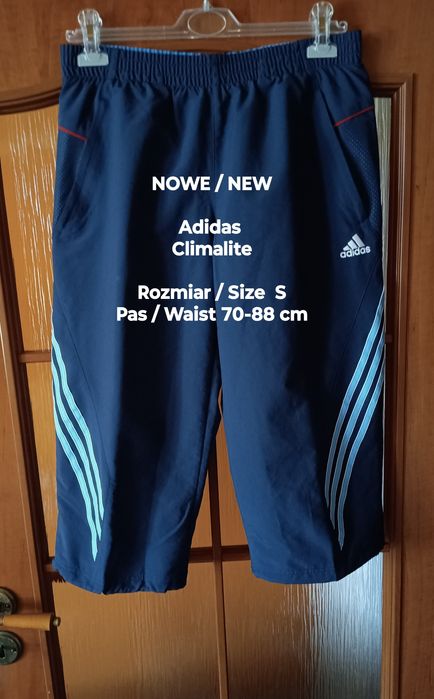 Adidas  Climalite  NOWE męskie / młodzieżowe spodenki sportowe, Roz. S