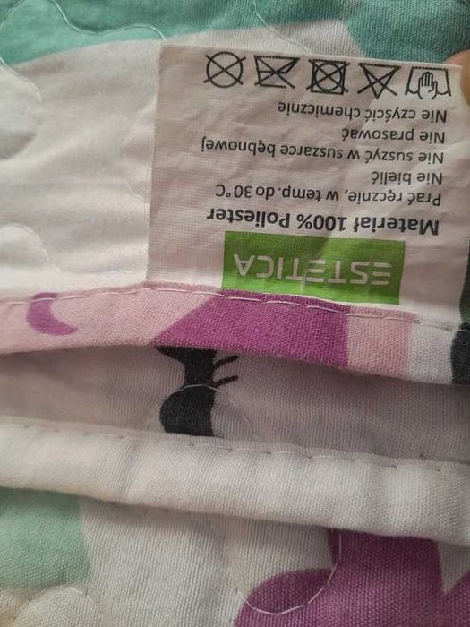Narzuta na łóżko 152x200 dla dziewczynki w sowy serca serduszka