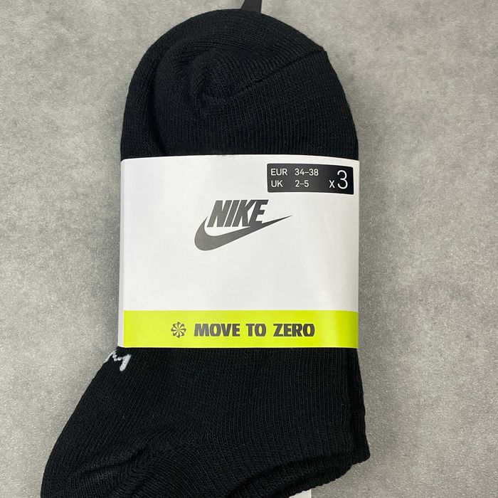 Набір шкарпеток NIKE Everyday Essential (EU 34-38) (3 Пари) Оригінал Чорні Жіночі Спортивні Нові