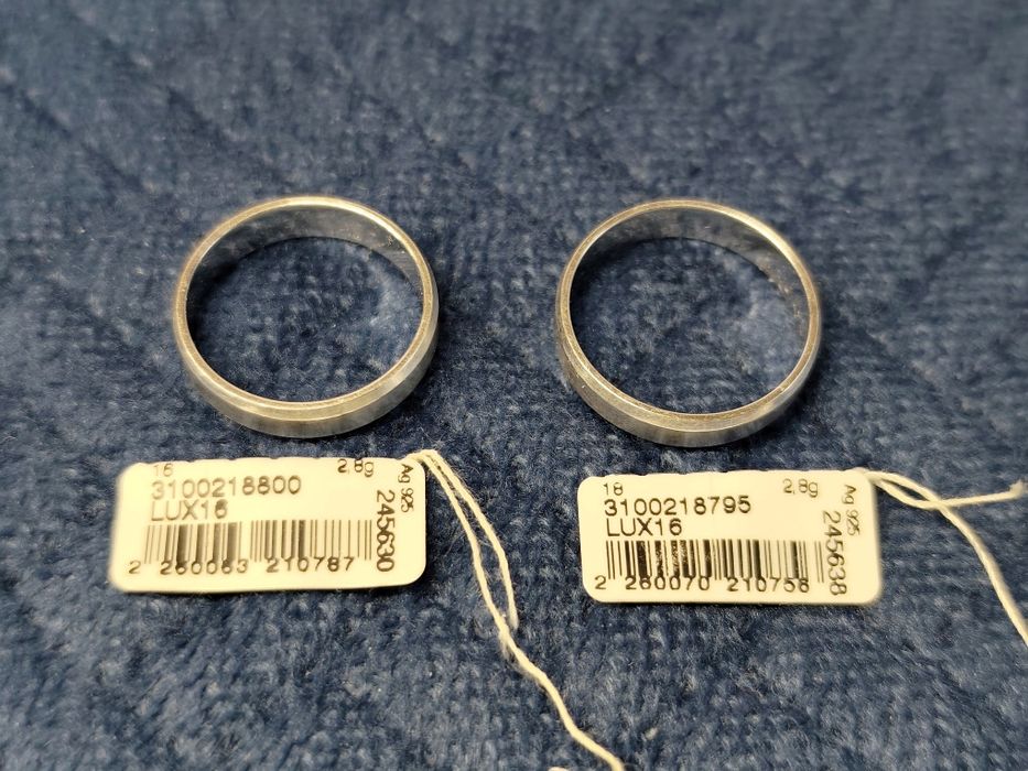 Obrączki srebrne próba 925