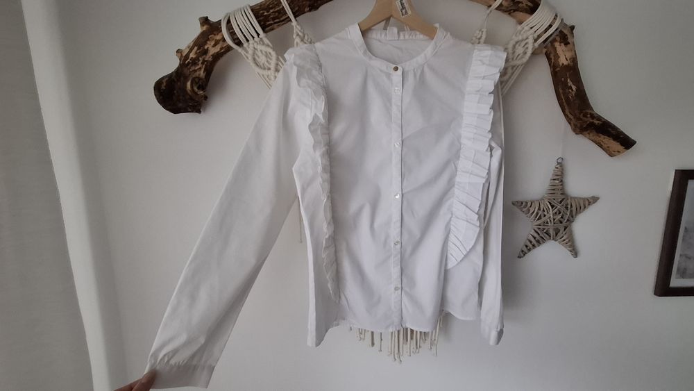 Biała koszula z długim rękawem Cool club  170 cm