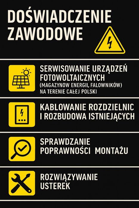 Elektryk - serwis i montaż