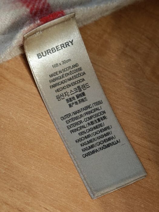 szalik burberry nowy