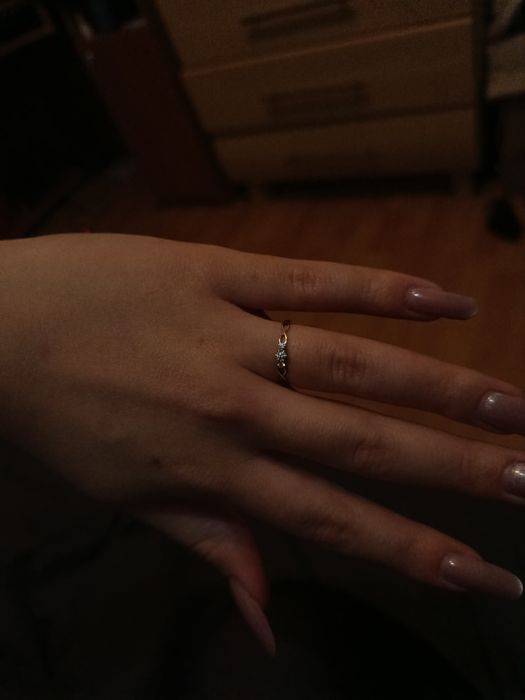 Золотое кольцо с бриллиантами,золота каблучка, Днепр, новое