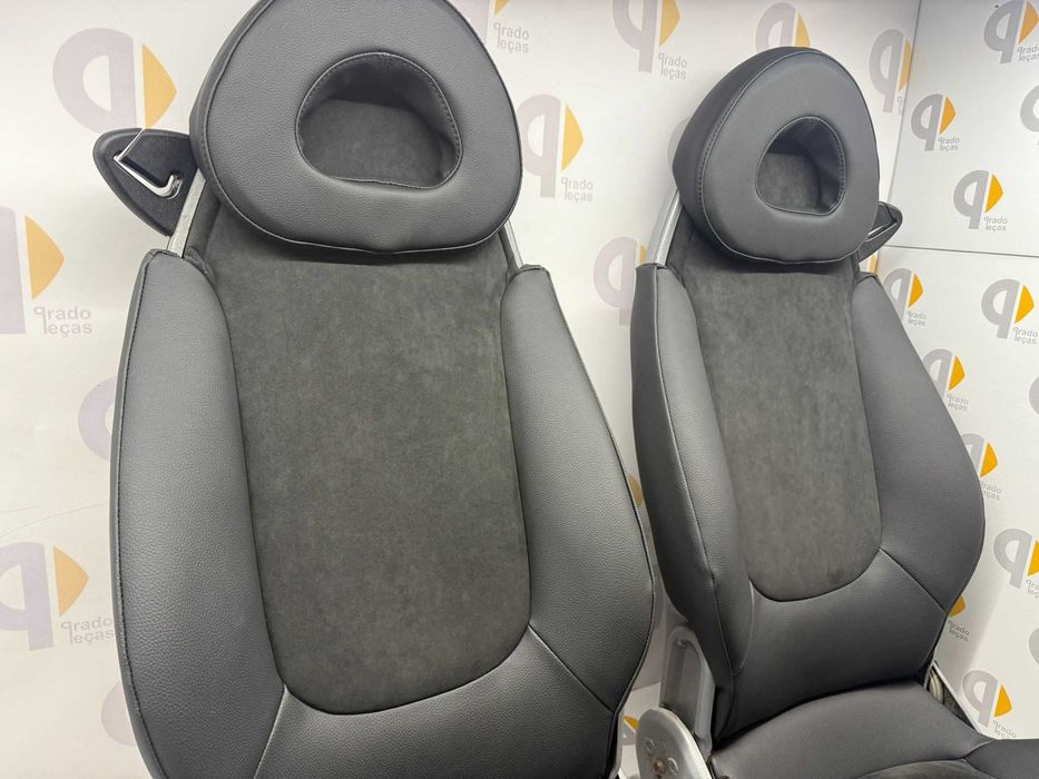 Bancos pele alcântara smart roadster