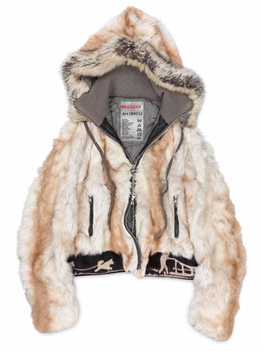 Prada Archive goat fur jacket