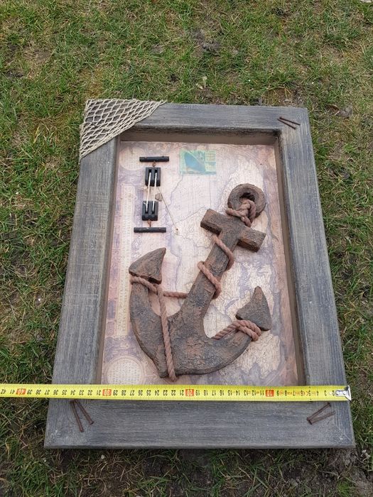 Obraz kotwica 3d unikat antyk