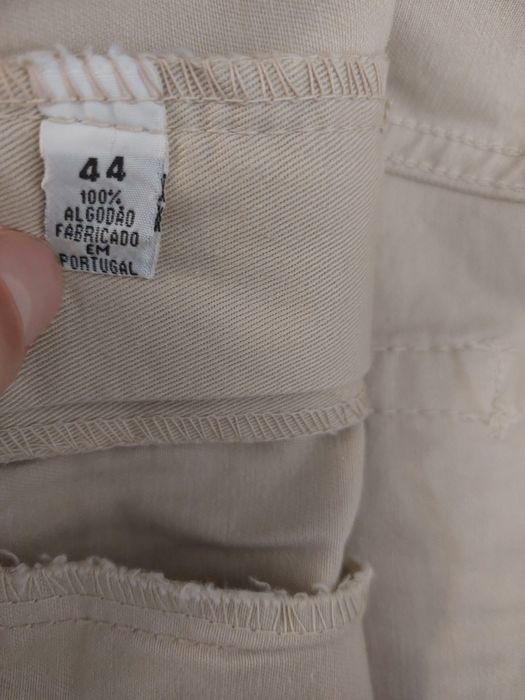 Calças de ganga beges Loudi 44