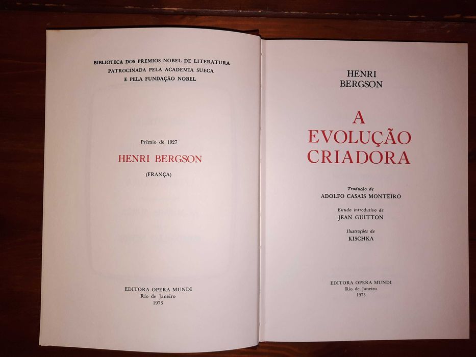 Livro - A Evolução Criadora - Henri Bergson