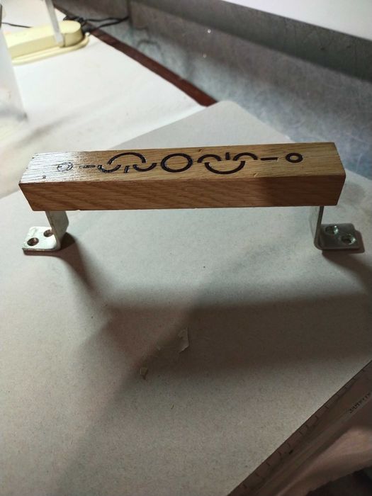 Ручки деревянные квадратные на двери, новые, СССР. количество - 10 шт