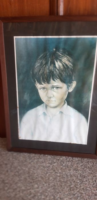 Quadro Antigo Criança