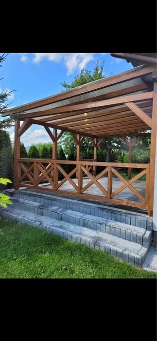 Zadaszenie tarasu wiata pergola ruchome deseczki taras altana