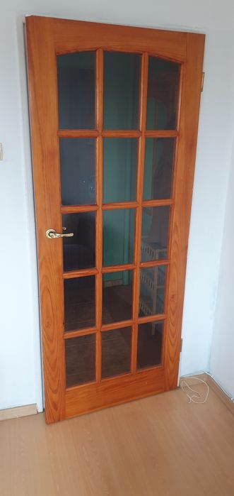 Dwie pary dzwi - lite drewno