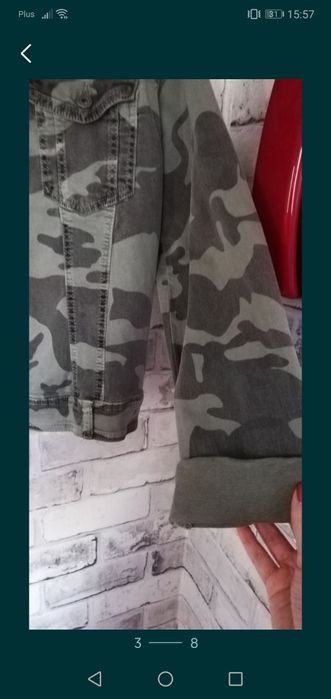 Kurtka jeansowa moro