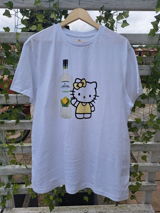 Koszulka Hello Kitty Lubeldka Cytrynówka Custom H&M