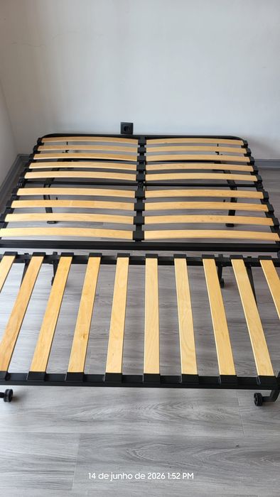 Sofá cama cinza IKEA