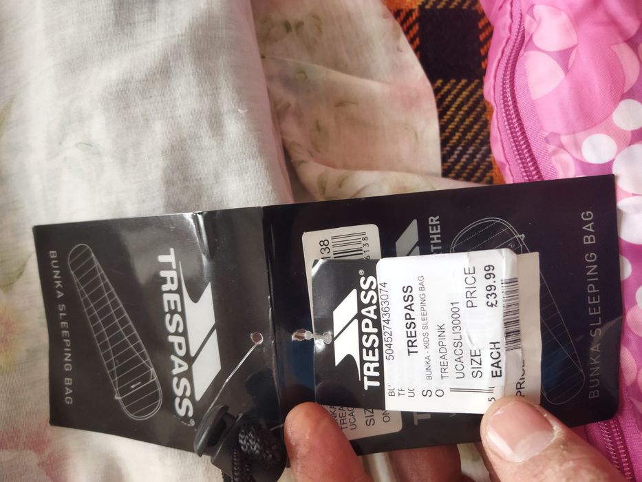 Продам недорого новий спальний мішок Trespass детский англія