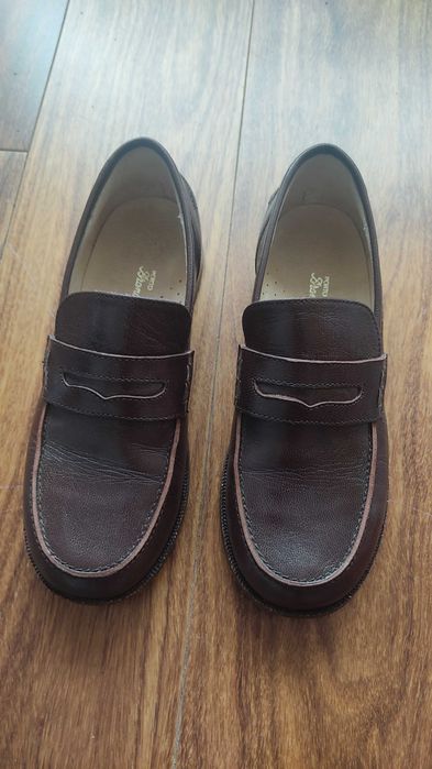 Sapatos de criança, Pele Genuína, tam. 34, castanho