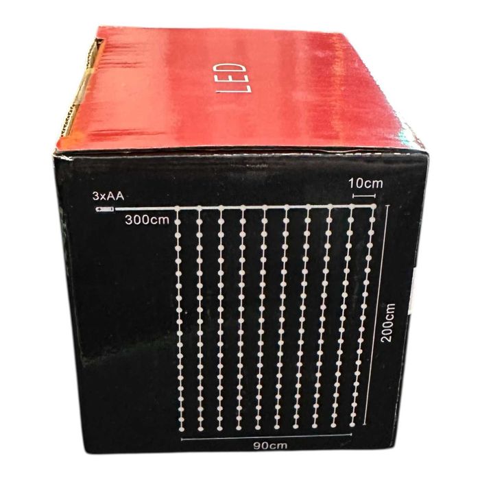 Kurtyna świetlna led 200x300 cm AAA x3