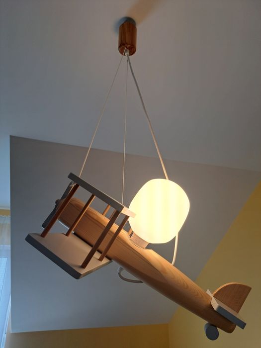 Lampa sufitowa dziecięca samolot