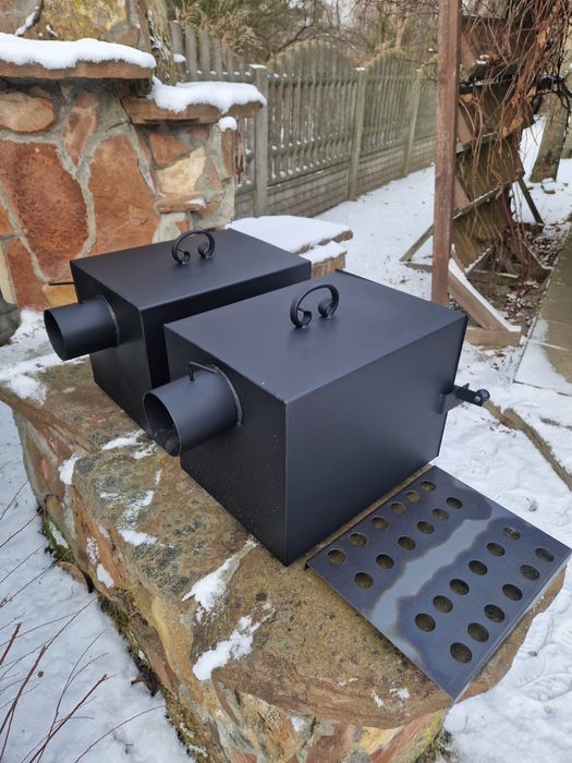 Palenisko do wędzarni, piecyk do wędzarni z blachy krzemowej XXL