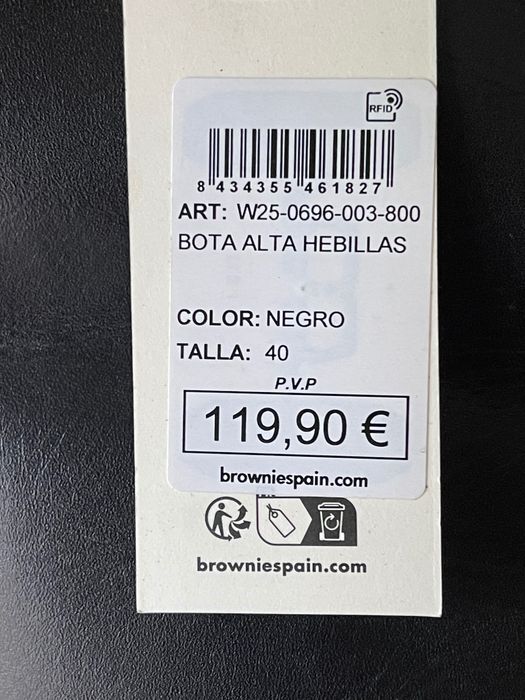 Botas altas de cuero BROWNIE