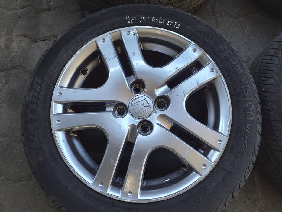 Jantes Honda R15 Com Pneus 185/55 Furação 4X100