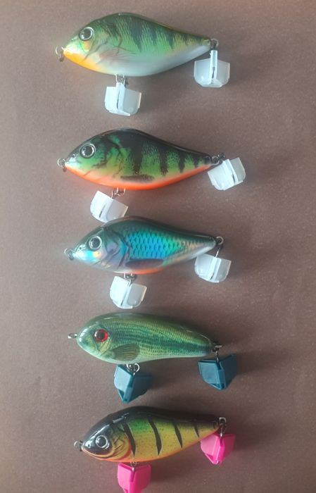 ZESTAW 5x WOBLER Szczupak Sandacz  8cm / 25g