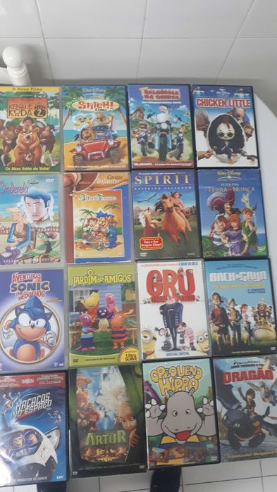 DVD´s de banda desenhada 98 unidades todos originais