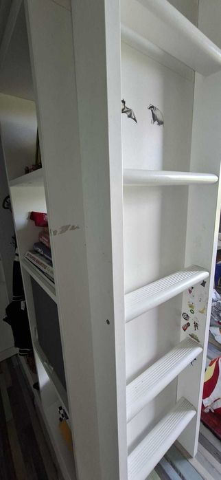 Łóżko piętrowe z biurkiem Ikea, Samstrad Stuva