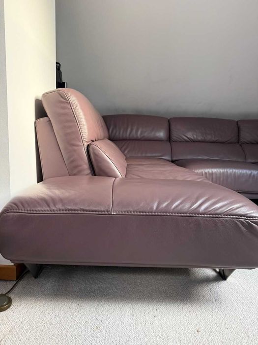 KLER - narożnik skóra, super stan, kolor